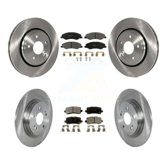 Transit Auto Front Rear Disc Brake Rotors and Semi-Metallic Pads Kit for Car 2018-2023 Honda Odyssey K8F-102742