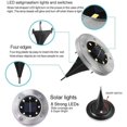 thumbnail image 3 of Solcellslampor för utomhus 8 LED, solcells trädgårdsgolvlampa, utomhusgolvlampa trädgårdslampor IP65 (8 varmvita), 3 of 5
