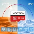 thumbnail image 6 of KOOTION 8GB SD Card 10 Pack with SD Adapter microSDHC Memory Card UHS-I C10 Micro SD Card Full HD High Speed TF Card, 6 of 8