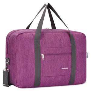 Narwey Small Carry-On Duffel Bag, Dark Purple
