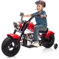 thumbnail image 4 of Shininglove 36V Electric Motorcycle for 10+ Kids, 350W Brushless Dirt Bike with 16.5mph Max Speed（Red), 4 of 7