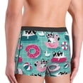 thumbnail image 3 of KLL Dogs With Swimming Men's Cotton Boxer Briefs Underwear-Large, 3 of 8