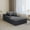 Gray, variant on Boneless Cloud sofa, Small Sectional Loveseat Sofa with Memory Foam,No Assembly Required,Soft Corduroy Fabric,Compact Box Delivery for Apartments & Living Rooms