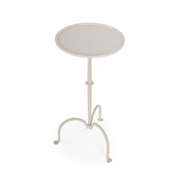 Butler Specialty Industrial Chic Founders Pedestal Table In Gray/Beige Iron