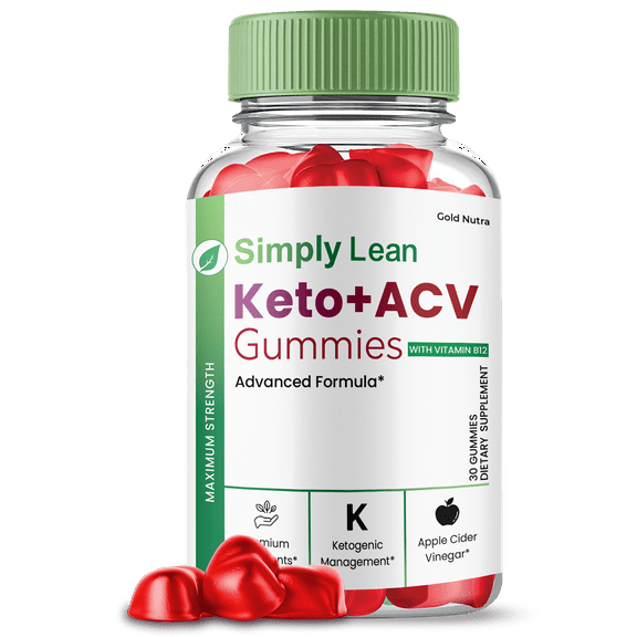 (1 Pack) Simply Lean Keto ACV Gummies, Simply Lean Keto   ACV Gummies, Official Supplement for Men and Women