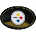 thumbnail image 1 of Pittsburgh Steelers Chrome Die Cut Oval Decal, 1 of 1