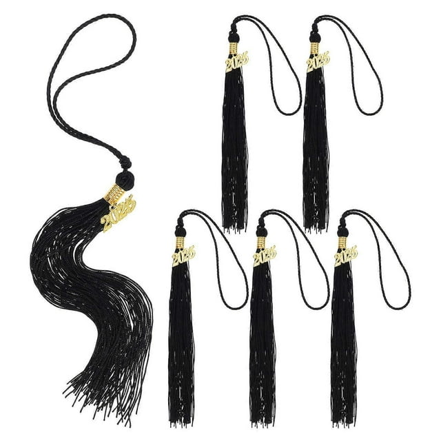6pcs Grad Cap Tassel For 2025 Graduation Season Bachelor Hat Accessories Fade-Resistant Grad Hat Tassel For Diy Graduation Cap Decorations