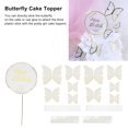 thumbnail image 4 of 3 Sets Butterfly Cake Insert 3D Color Butterfly Cake Insert Card Cupcake Topper Birthday Wedding Party Decoration White, 4 of 8