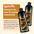 thumbnail image 6 of Black Hair Dye Shampoo 3 in 1, Long-Lasting Gray Coverage, Natural Black Hair Color Shampoo with Hair Masks, Easy Application Shampoo Para Canas for Women Men 16.9 Fl Oz, 6 of 7