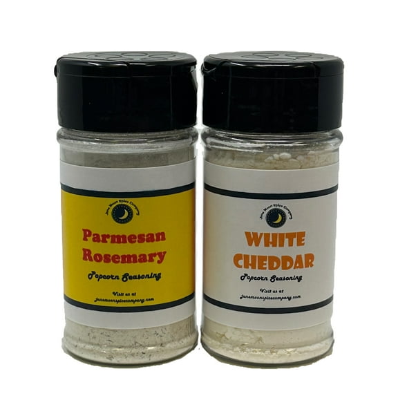 Popcorn Seasoning 2 Pack | Parmesan Rosemary Popcorn Seasoning | White Cheddar