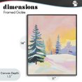 thumbnail image 4 of Stupell Industries Modern Winter Forest Snowscape in Pastels Black Framed Giclee Art, 11 x 14, by The Prints Vibe, 4 of 8