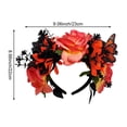 thumbnail image 2 of Hfppkn Plastic Rose Crown Headband Style 2 22x23cm Vintage Flower Hair Hoop, 2 of 7