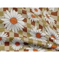 thumbnail image 4 of oneOone Rayon Brown Fabric Sunflower Floral Sewing Material Print Fabric By The Yard 56 Inch Wide, 4 of 6