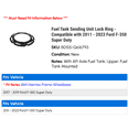 thumbnail image 2 of Fuel Tank Sending Unit Lock Ring - Compatible with 2011 - 2023 Ford F-350 Super Duty 2012 2013 2014 2015 2016 2017 2018 2019 2020 2021 2022, 2 of 2