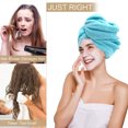 thumbnail image 4 of Microfiber Drying Towels 2 Pack Super Absorbent Quick Drying Magic Bandanas for Dry Long Hair Soft, 4 of 5