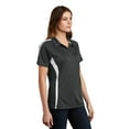thumbnail image 4 of LST685 Sport-Tek Women Sport Shirt PosiCharge Micro-Mesh Colorblock Polo, 4 of 6