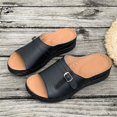 thumbnail image 6 of NOKIO Clearence Women's Orthopedic Platform Sandals Arch Support Wedge Heel Lightweight Summer Walking Shoes Non-Slip Damping Sole Beach Casual Slippers with Cushioned Footbed, 6 of 8