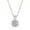 White Gold, variant on Cate & Chloe Alessandra 18k White Gold Plated Silver Necklace with Simulated Diamonds for Women