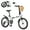 White#9, variant on Mountain Bikes 20 Inch Folding Bike for Adults with Basket, Phone Holder & Fenders, Steel Frame 6-Speed City Commuter, Dual V-Brake Portable Compact Bicycle for Men & Women,Hybrid Bikes