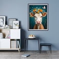 thumbnail image 7 of Diamond Art Kit for Adults, Cow With Floral Crown Butterfly Diamond Painting for Adults Beginners, DIY Diamond Art Painting Kits, 5D Diamond Painting Crafts for Home Decor 12x16 Frameless, 7 of 7