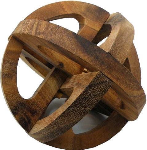 wooden globe puzzle