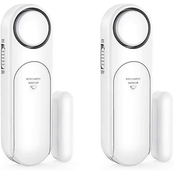 Door Alarm, Wireless Door And Window Contact Alarm Sensor 120db 4 M...--