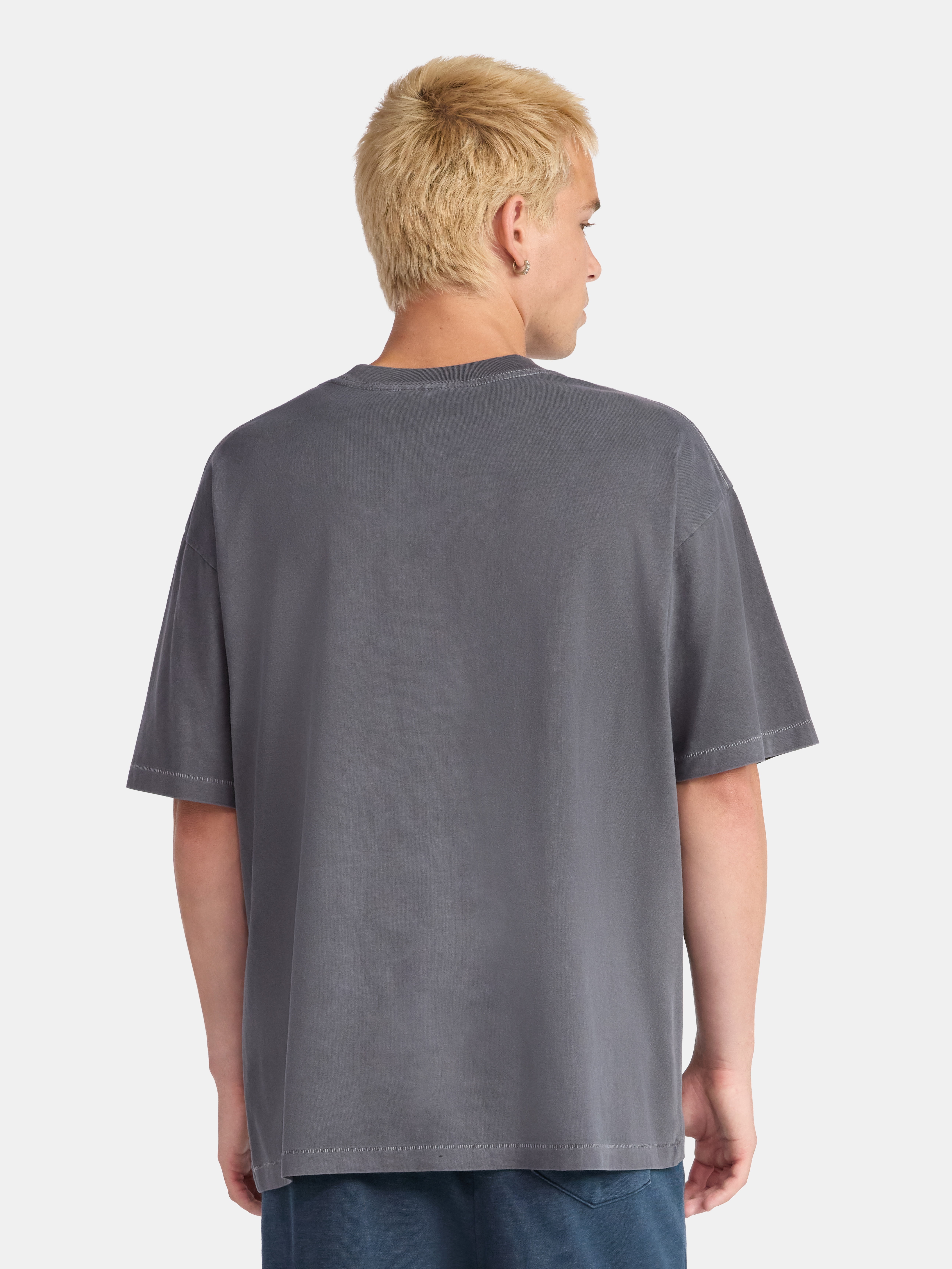 No Boundaries All Gender Cotton Oversize Tee with Short Sleeves, Men's and Big Men's