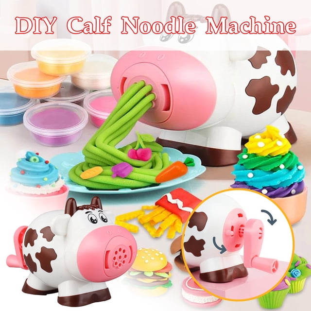 HUASHENG Mud Toy Color Diy Mud Noodle Machine Machine Noodle Cow Color Creative Education