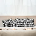 thumbnail image 7 of Ambesonne Geometric Throw Pillow Cover 4 Pack, Black and White Rhombus, 24", Grey Pale Grey and Black, 7 of 7