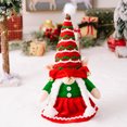 thumbnail image 4 of Juguete de gnomo enano de Navidad gnomos de peluche hechos a mano para decoración navideña (niña) JShteea Libre de BPA, 4 of 9
