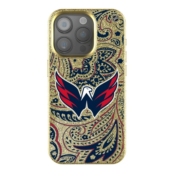 Keyscaper Gold Washington Capitals Paisley Bling iPhone Case