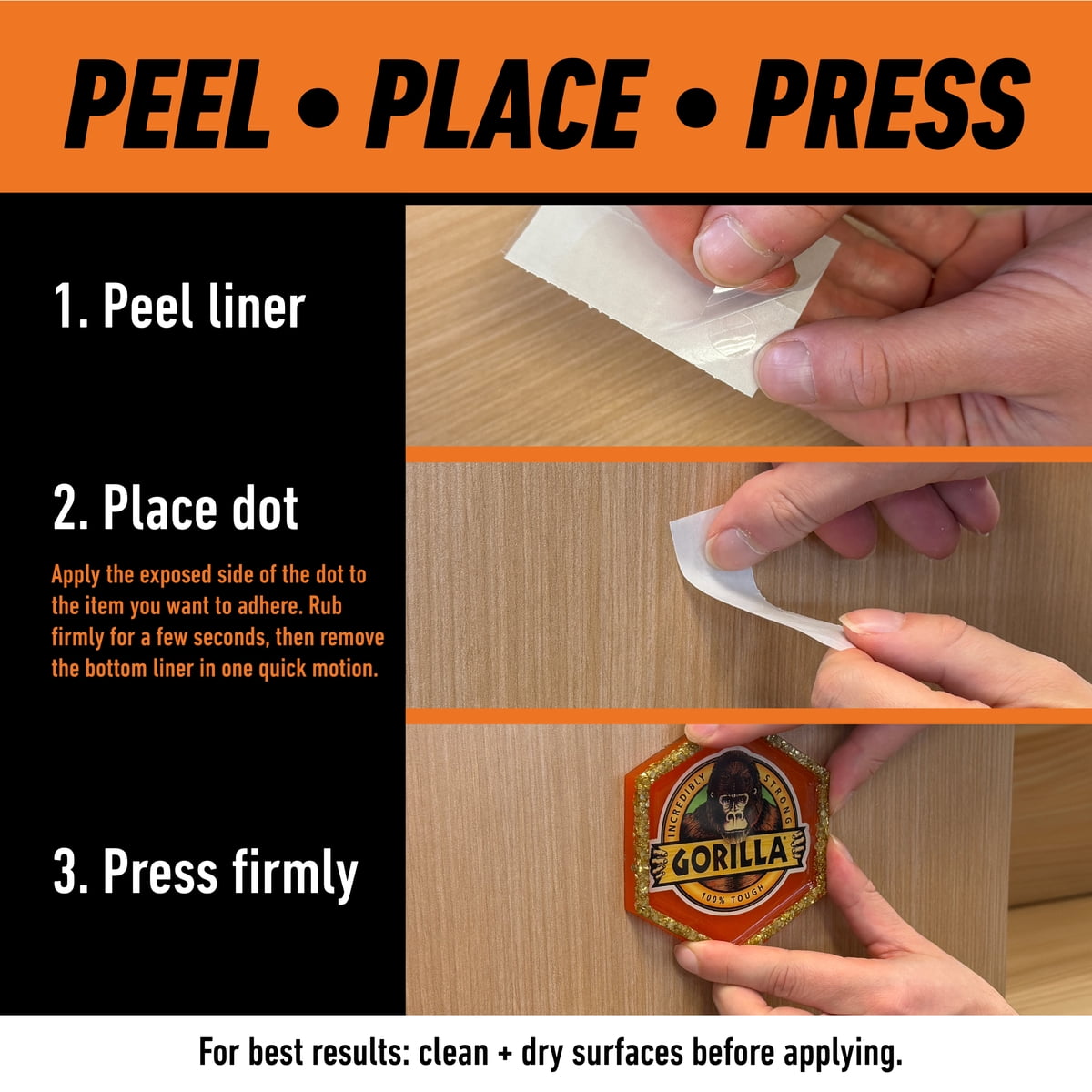 Gorilla Adhesive Dots