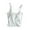 White, variant on ZyeKqe Built in Bra Tank Tops for Women Criss Cross Backless Cami Top Sleeveless Undershirts Vest