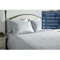 thumbnail image 6 of Delara 400TC Organic Cotton King Sheet Set, GOTS Certified, Ultra Soft Long Staple, Deep Pocket, Breathable & Silky, Light Grey, 6 of 8