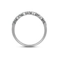 thumbnail image 3 of 14kt White Gold Princess Diamond Halo Bridal Wedding Ring Band Set 1 Cttw, 3 of 4