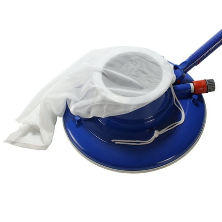 Aqua EZ 15 Leaf Eater Handheld Pool Vacuum with Swivel Wheels and Brushes for Cleaning Leafs and other Debris