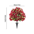 thumbnail image 3 of Spring And Summer Artificial Imitation Rose Flowers For Ground Planting In Outdoor Gardens Courtyards And Porch Decorations, 3 of 6