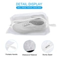 thumbnail image 3 of Uxcell Shoe Bags for Travel, Foldable Transparent Shoes Pouch, White 4 Pack, 3 of 6
