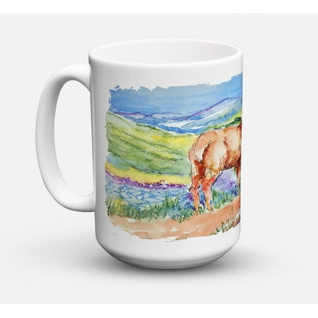 Llama Dishwasher Safe Microwavable Ceramic Coffee Mug 15 ounce KR9044CM15