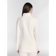 thumbnail image 3 of ClimateRight by Cuddl Duds Stretch Fleece Women's Long Sleeve Mock with Half Zip Base Layer Top, Sizes XS to 4X, 3 of 5