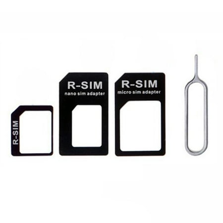 Fosmon Nano Micro Standard Sim Card Adapter Kit Converter With