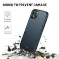 thumbnail image 2 of Dteck Case for iPhone 12 Pro 6.1-inch,Shockproof Rubber Case Card Holder Hybrid Dual Layer PC iPhone 12 6.1" Back Phone Protective Cover,Darkblue, 2 of 5