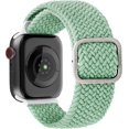 thumbnail image 1 of Stretchy Nylon Bands Compatible with Apple Watch 38mm 40mm 41mm 42mm 44mm 45mm,Adjustable Elastic Sport Band Women and Men Wristbands for iWatch Serie, 1 of 4