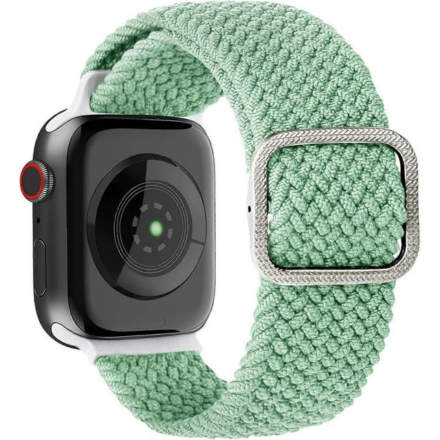 Stretchy Nylon Bands Compatible with Apple Watch 38mm 40mm 41mm 42mm 44mm 45mm,Adjustable Elastic Sport Band Women and Men Wristbands for iWatch Serie