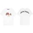 thumbnail image 1 of Versión correcta de PA camiseta de manga corta Palm Angel Decapitated Bear Angels Butterfly Print Teddy Bear Love Half Sleeveoso leopardo blanco, 1 of 5