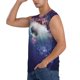 thumbnail image 3 of Fotbe Planets Stars And Galaxies Men's Camiseta sin Mangas Estampada para Hombres, Playera Casual para Gimnasio, Entrenamiento, Playa-X-Large, 3 of 7