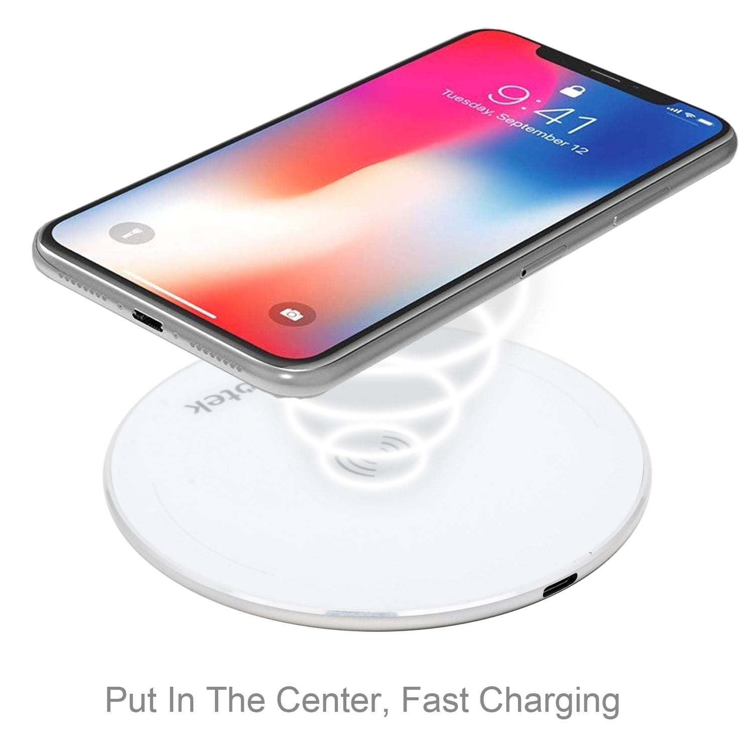 Mangotek 5W Fast Wireless Desk Charger Compatible With