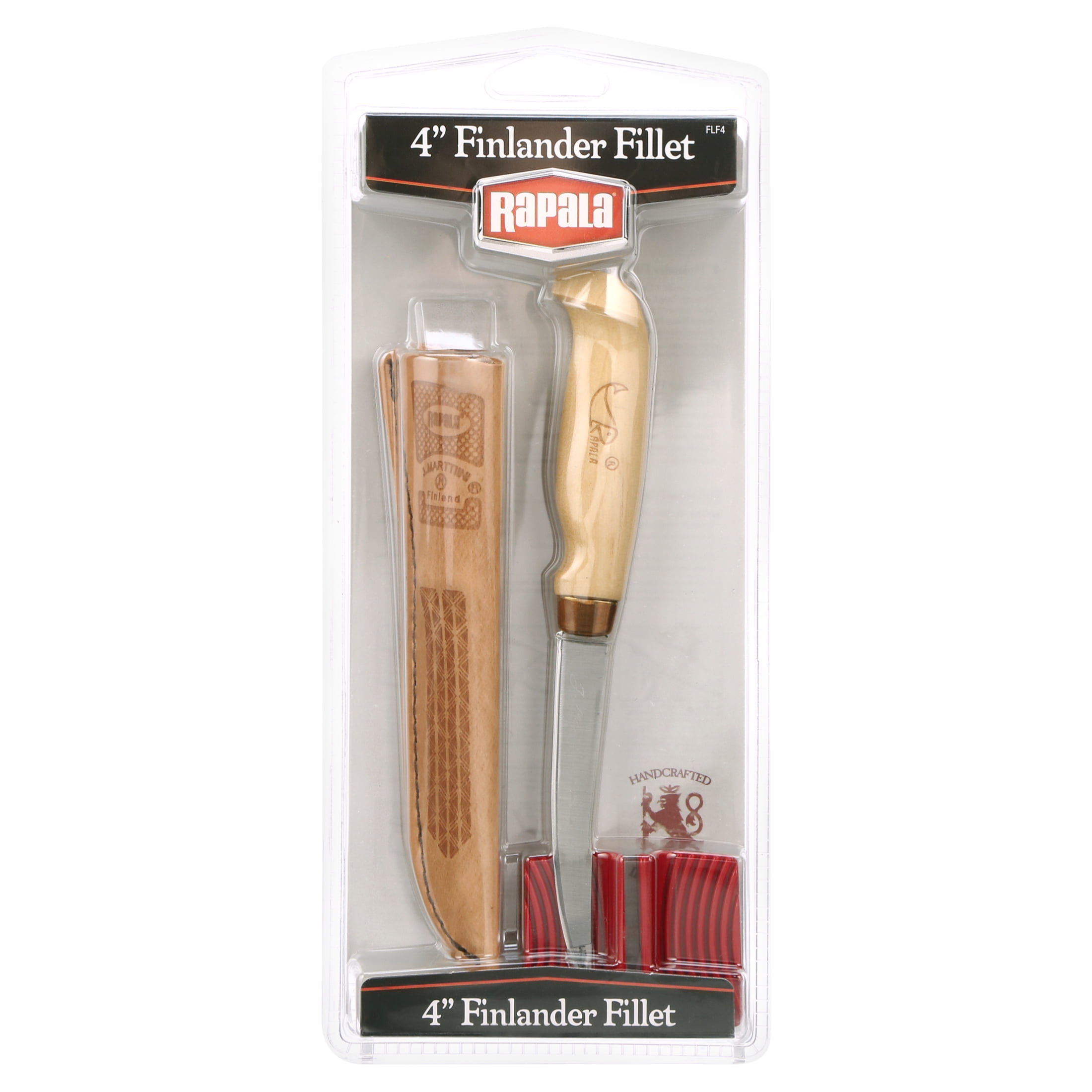 Rapala FLF4 Fillet Knife with Leather Sheath and Sharpener