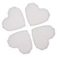 thumbnail image 3 of Shisuyan 4pcs Crystal Epoxy Mold Heart Shape Coaster Casting Silicone Crafts Mould, 3 of 8