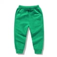 thumbnail image 1 of Odeerbi 1-10 Años Niños Niñas Algodón Pantalones Workout Athletic Deportes Jogger Pantalones Color Sólido Cintura Elástica Casual Joggers, 1 of 5